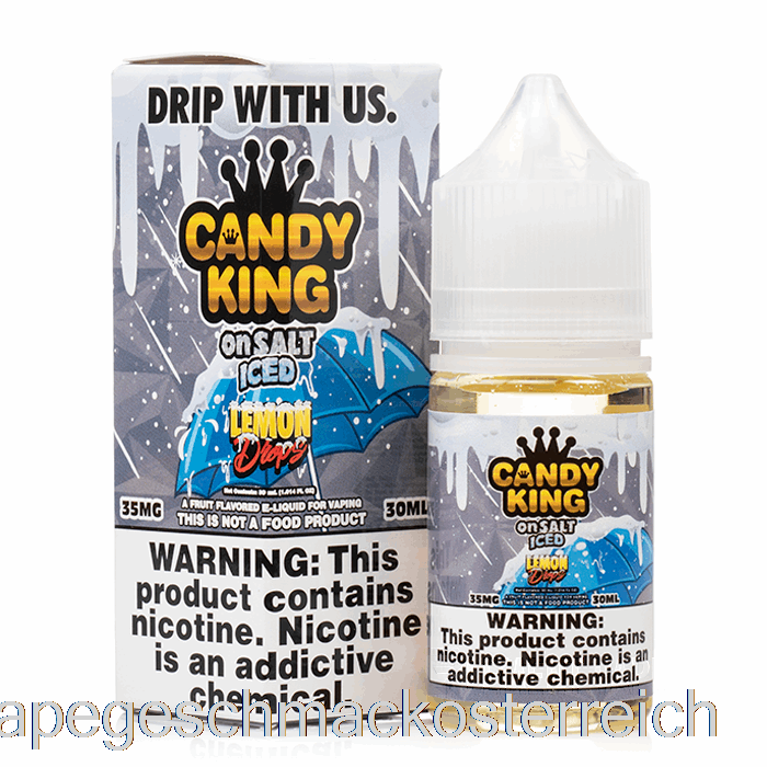 Geeiste Zitronentropfen – Candy King Auf Salz – 30 Ml, 35 Mg Vape-Geschmack